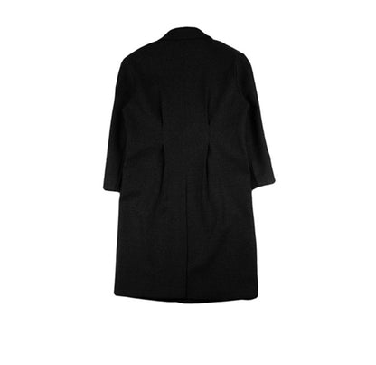 Mauroicardi Autumn Winter Extra Long Warm Black Loose Casual Wool Blends Coat Men Luxury Floor Length Overcoat Korean Fashion