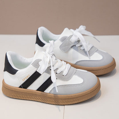 Children's Board Shoes Boys Sneakers 3-18 Years Old Khaki Boys Girls Single Shoes Four Seasons Non-slip Kids De Training Shoes