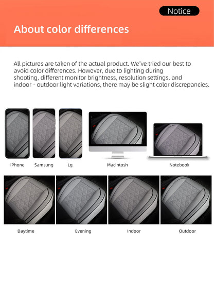 New Front Car Seat Cover PU Leather Cars Seat Cushion Automobiles Seat Protector Universal Car Chair Pad Mat Auto Accessories