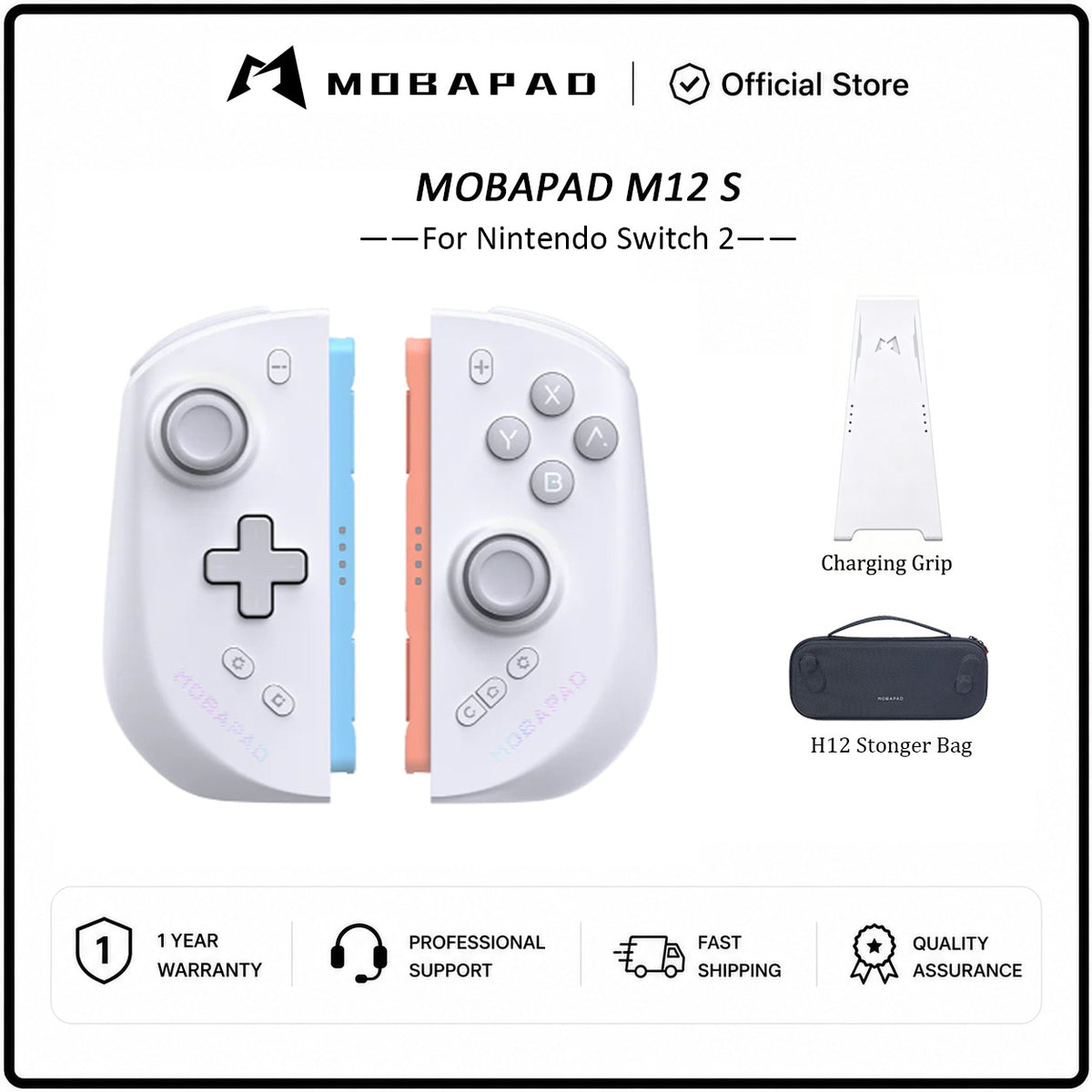 MOBAPAD M12 HD / M12 S Joypad for Nintendo Switch 2 with TMR Joystick HD Vibration Mechanical Buttons Remap Macro Gamepad