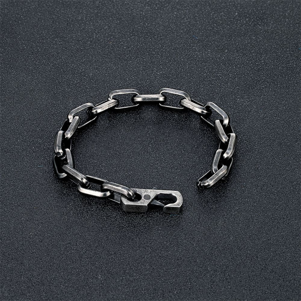 Pulseira de Corrente O Simples de Charme Cuba Masculina Feminina Moda Dubai Elo Punk Hip Hop Aço Inoxidável Casal Bangle Joias da Moda Presentes