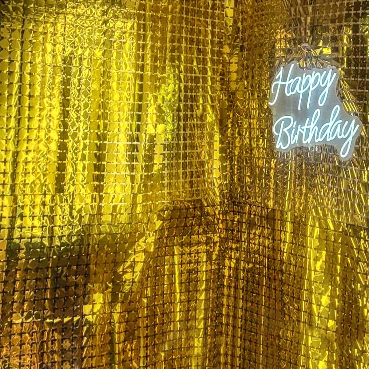 Party Backdrop Metallic Foil Fringe Tinsel Curtain Adult Kids Birthday Party Wedding Decoration Baby Shower Favor Supplies