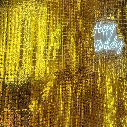 Party Backdrop Metallic Foil Fringe Tinsel Curtain Adult Kids Birthday Party Wedding Decoration Baby Shower Favor Supplies