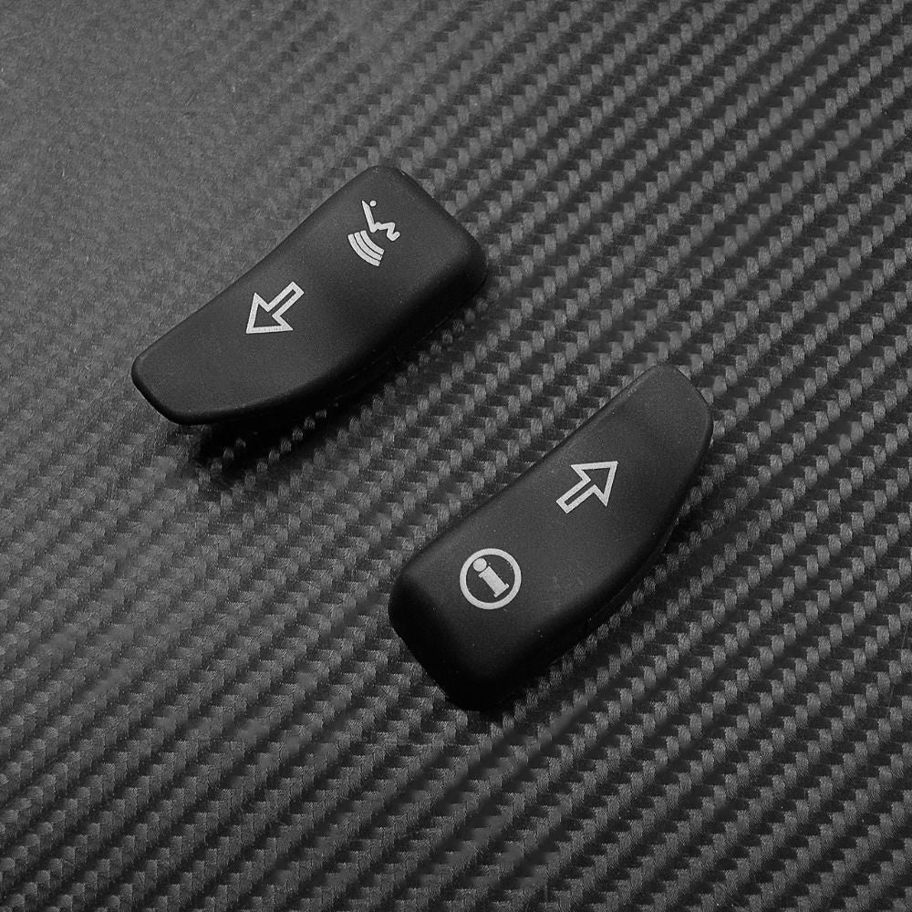 Motorcycle Turn Signal Extension Caps Black Extended Cover Switch Button For Harley Touring Electra Glide Road Glide FLHX 16-19