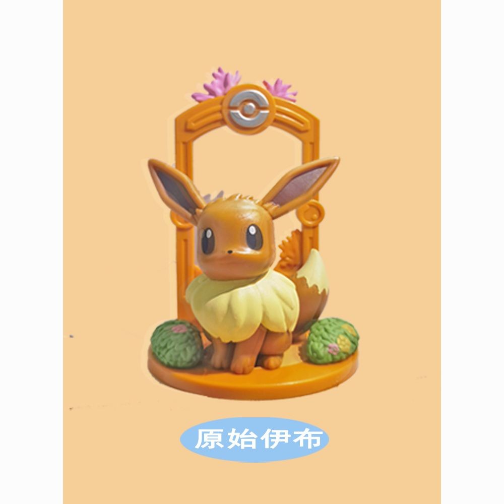Pokémon Eevee, Vaporeon, Flareon, Espeon, Umbreon, Leafeon, Glaceon, Sylveon, Jolteon - Figura de Ação Surpresa (Blind Box) - Presente Autêntico