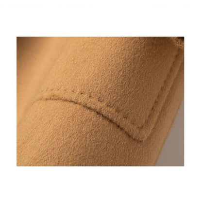 Autumn Winter Girls Fashion Mid-Long Jackets Female Casual Woolen Blends Coats Clothes Lady Korean Fashion Designer Coat