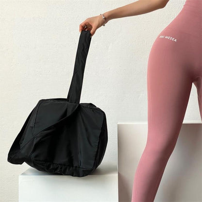 Nylon Yoga Training Bag Large Capacity Solid Color Sports Fitness Bags Portable Multifunctional Travel Tote Bag Outdoor