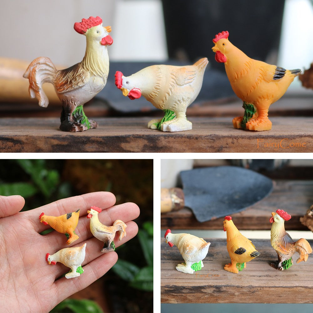 Miniature Fairy Garden Squirrels Set Miniature Forest Animal Figures Figurines Kit Mini Garden Supplies Bonsai Decorations