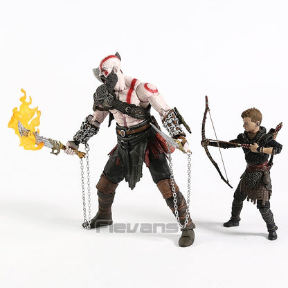 NECA God of War 2018 Kratos & Atreus Ultimate PVC Action Figure Modelo Colecionável Brinquedo 2-pack