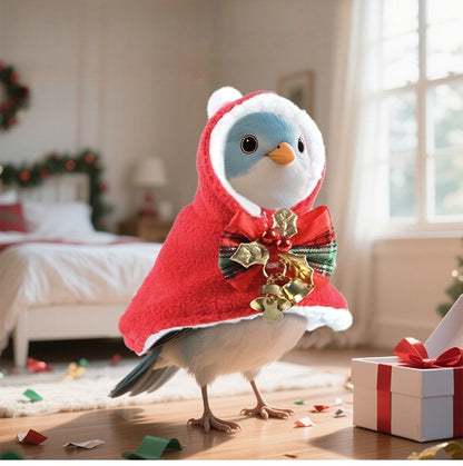 Manto Quente para Pássaros, Manto para Papagaio, Capa Grossa, Fantasia de Inverno para Sair, Roupa Quente para Pássaros, Manto para Papagaio, Roupa Colorida para Pássaros de Natal