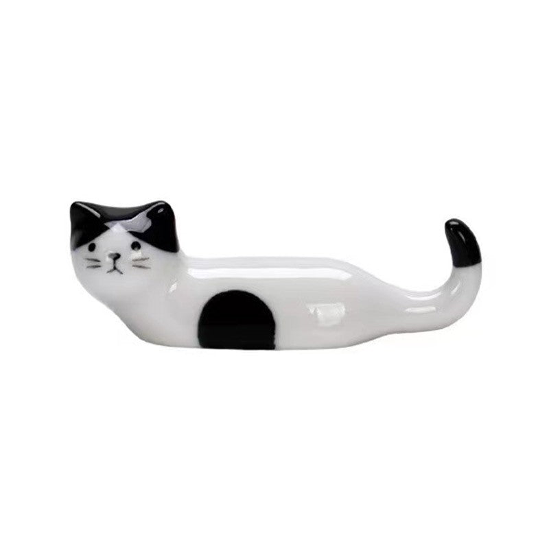 5 peças Kawaii Gato Suporte para Hashi Cerâmica Descanso de Hashi para Casa Restaurante Acessórios de Mesa Suprimentos Apoio de Hashi