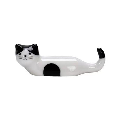 5 peças Kawaii Gato Suporte para Hashi Cerâmica Descanso de Hashi para Casa Restaurante Acessórios de Mesa Suprimentos Apoio de Hashi