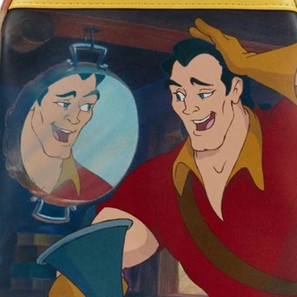 Bolsa Mini Mochila Loungefly A Bela e a Fera Série Princesas Cogsworth ?Lumiere Chip? Cosplay