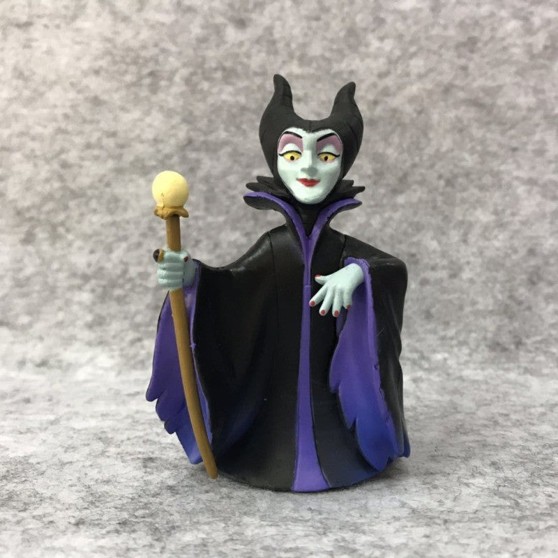 5 pçs Disney Vilões Bonecos de Ação Brinquedos O Rei Leão Scar Úrsula Jafar Malévola Rainha de Copas Boneco Anime Modelo de Pvc Presente