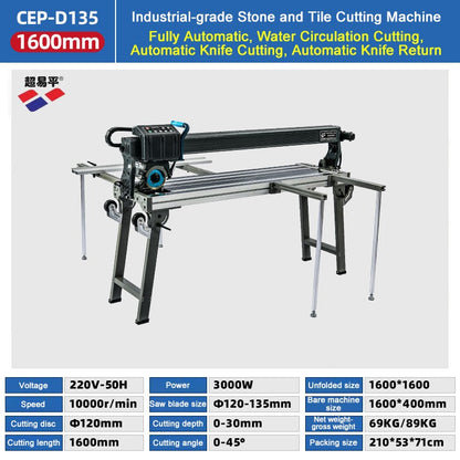 Máquina de corte de azulejos totalmente automática de alta qualidade Máquina de chanfrar de alta potência Processamento de azulejos Laje de rocha Material de mármore