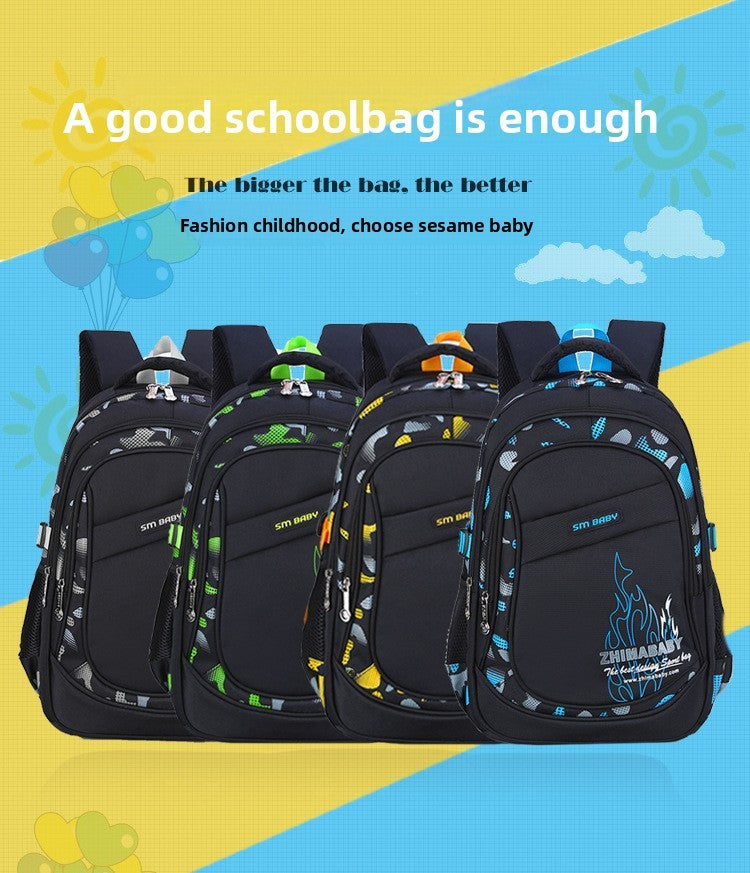 Mochila Escolar Impermeável Leve para Crianças de 6 a 12 Anos Durável Grande Capacidade para Livros Meninos Meninas254