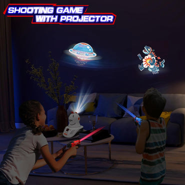 VATOS Projetor de Caça a Patos de Laser Infravermelho Jogo de Tiro 2 Jogadores Armas de Brinquedo Pistola Cstag Jogo Interno Para Crianças Meninos Meninas Presente