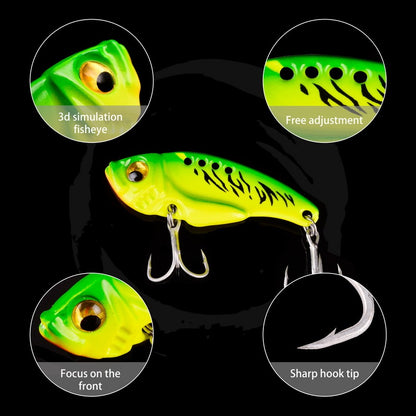 9 Peças Isca de Pesca Inverno Metal VIB Spinner Colher 3g 7g 10g 15g 20g Jigs Vibração Iscas Artificiais Truta Baixo Pesca Tackle