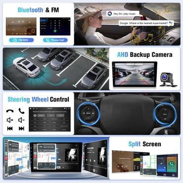 Naifay Car Radio Stereo For Toyota RAV4 2013 2014 2015 2016 2017 2018, 10.1inch Touch Screen For Toyota RAV4 Radio With Wireless