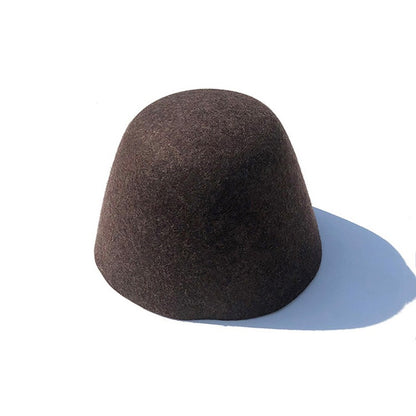 High Quality Wool Fisherman Hat Solid Color Bucket Hats Retro Bell-shaped Basin Cap For Woman Autumn Winter Warm Sun Visors Caps