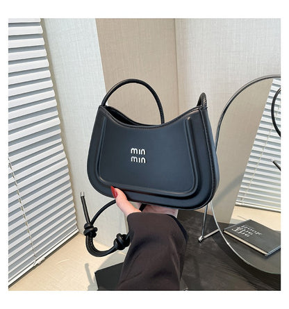 Korean style fashion niche women's crescent bag 2025 autumn new handbag, high-end multifunctional crossbody bag shoulder bag