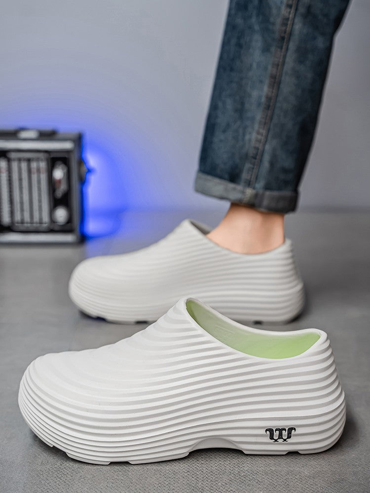 Chef Shoes for Men, New Spring and Autumn Models, Fully Waterproof and Oil-Resistant, Chef-Specific Work Shoes, Rain Boots, Labo