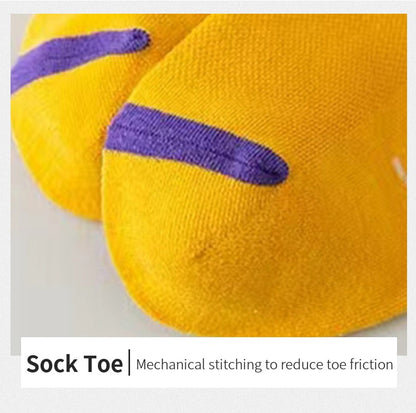 5 Pairs Men Bright Colored Ankle Socks Breathability Fashionable Casual Street Style Deodorizing Invisible Travel Running Socks