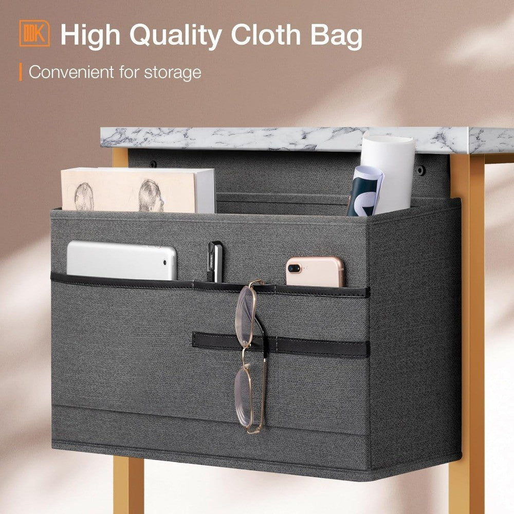 Computer Desk Large Office Desk, 55 Inch Gaming Desk with Storage, Modern PC Desk Work Table with Headphone Hook for Home Offic