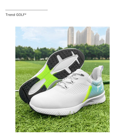 New Golf Shoes Men's Golf Shoes Casual Sneakers Anti-slip Outdoor Training Fitness Breathable Damping Wear-resistant Anti-odor