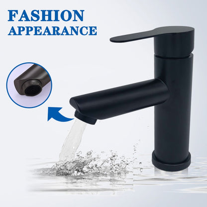 Bathroom Faucets Hot and Cold Mixer Faucets Vanity Bathroom Kitchen Deck Mounted Bathroom Sink Faucets?hose not include?