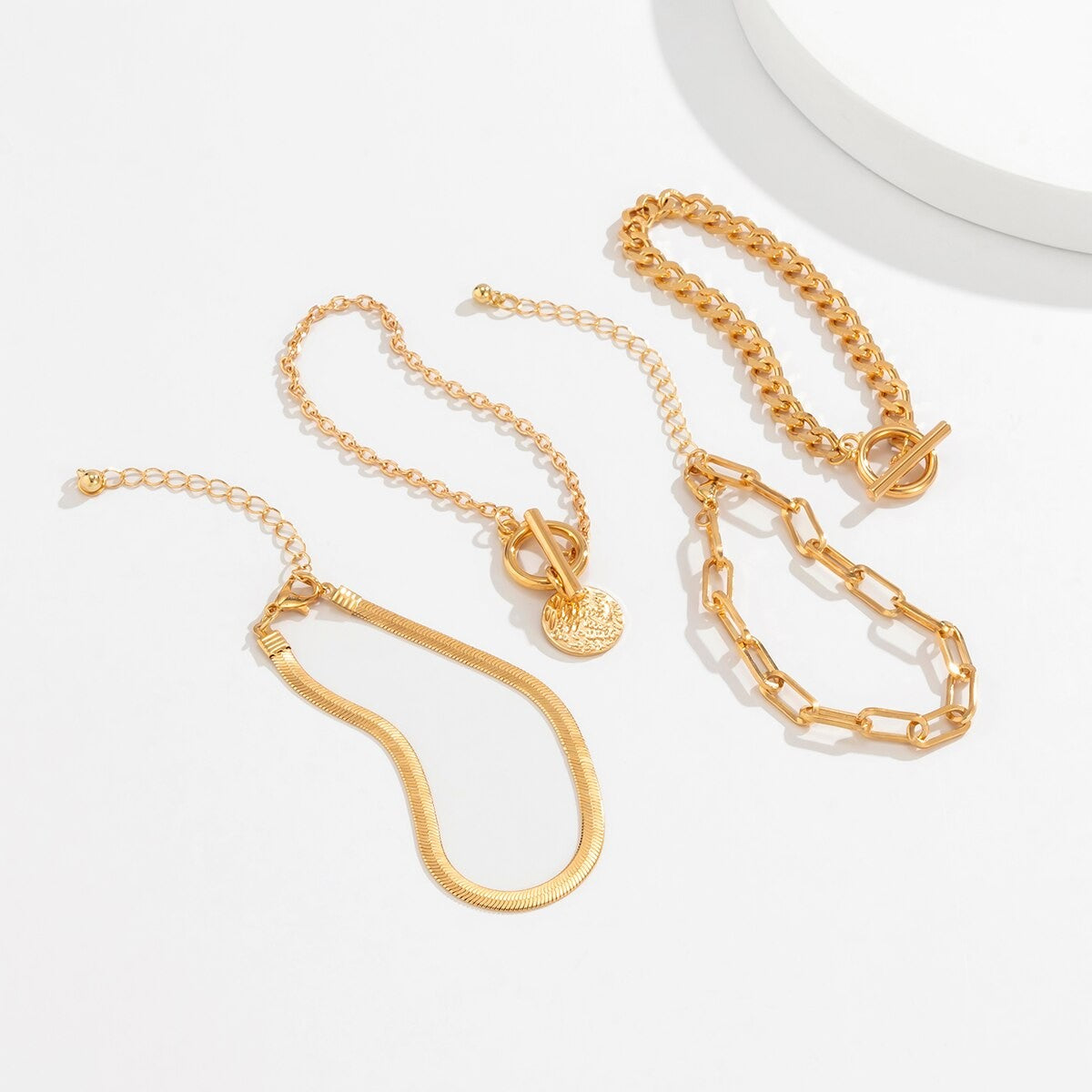 Pulseira Punk Cubana com Pingente de Moeda para Mulheres na Mão Vintage com Fivela OT Corrente Cobra Charme Pulseiras Presente para Casais