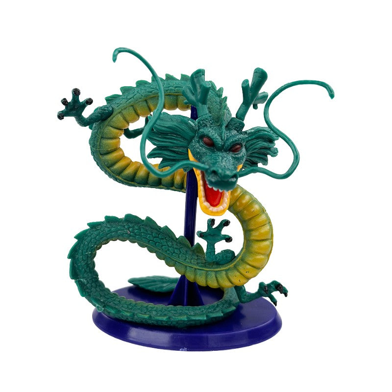 Anime Shenron Figura Brinquedos DBZ Dragão Ciano Desenho Animado Feito à Mão PVC Estatueta Decoração Modelo de Aniversário Bonecas Presentes de Aniversário Crianças