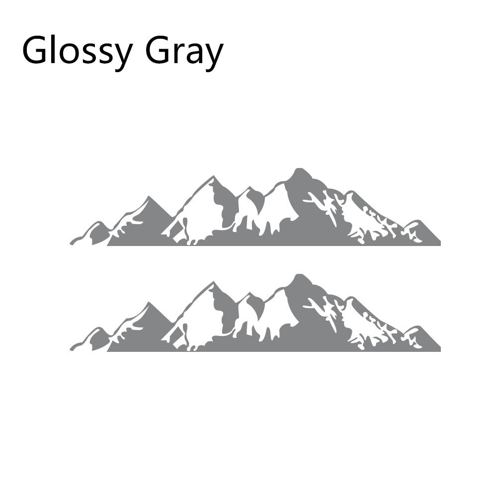 2PCS Car Stickers For Jeep Renegade Liberty Patriot Wrangler JK Grand Cherokee Rubicon Compass Vinyl Mountain Decals Accessories