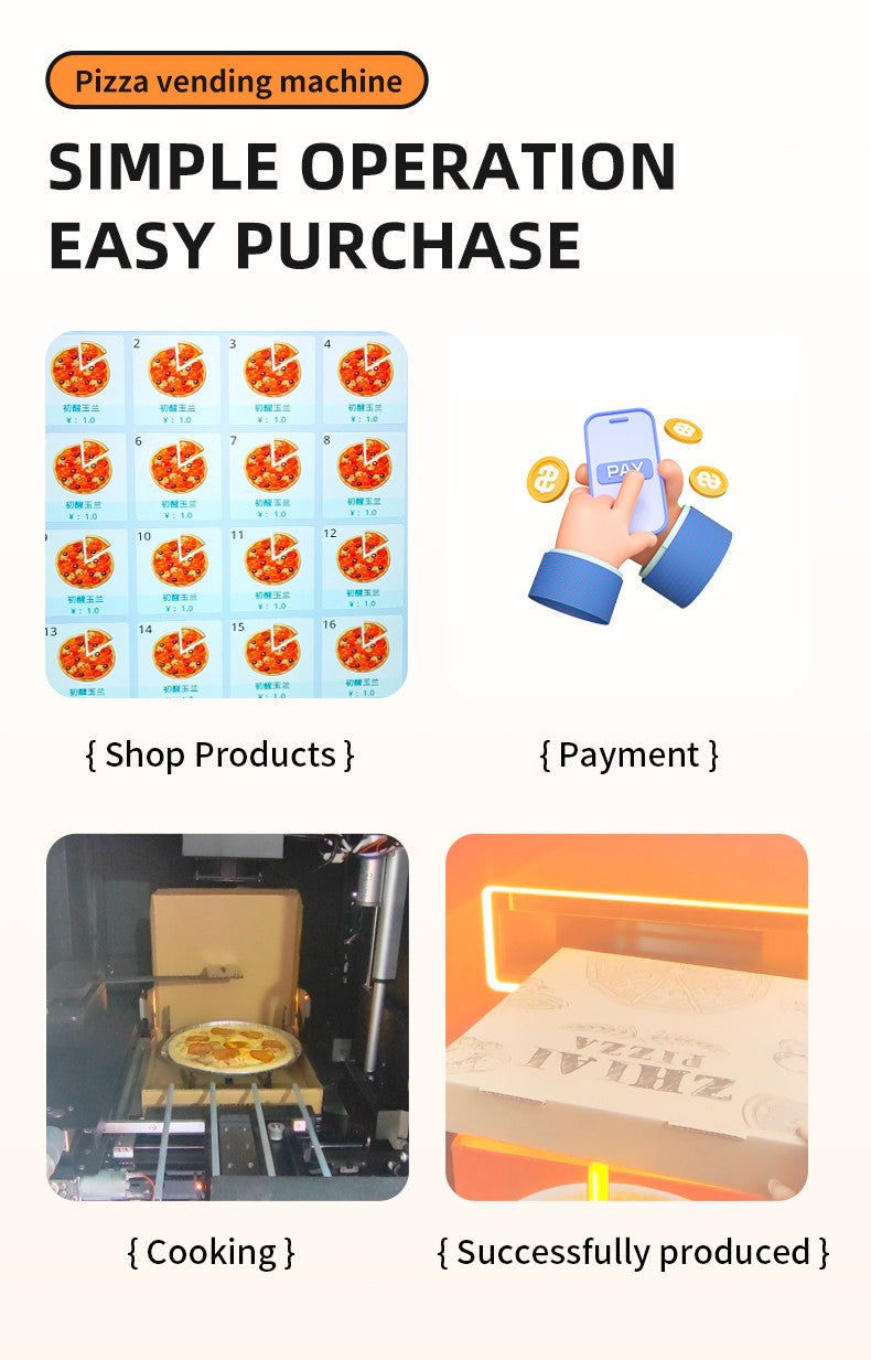 Outdoor Pizza Vending Machine for Sale 69 Pcs 12 Inch Pizza Full Automatic Outside Vending Machine Good Quality