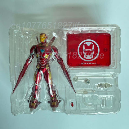 Iron Man Avengers MK85 Ironman MK50 Mark50 Nano Armor Luxury Set with Weapon Action Figure Model Toys Joint Movable Doll Gift ?