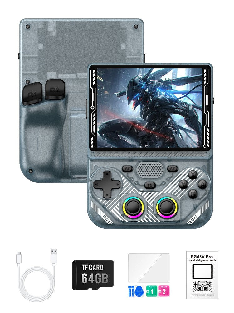 AISLPC RG43V PRO Handheld Game Console Dual System 4.3"IPS Screen WIFI 6 RK3562 Chip 22000+Games Portable Pocket Video Player