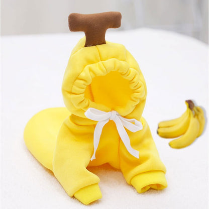 Roupas para Pets Cachorros Moletom com Capuz Fruta Casaco Quente Gato Suéter Fantasia de Inverno para Filhotes Cães de Pequeno Médio Grande Porte e Gatos