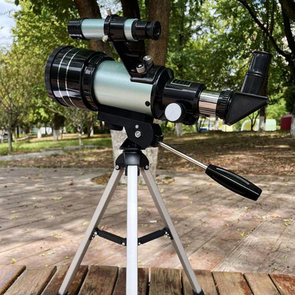 Telescópio Astronômico 30070 com Espelho Localizador Tripé Clipe de Telefone Alta Ampliação Entrada Usando Observação Astronômica de Estrelas