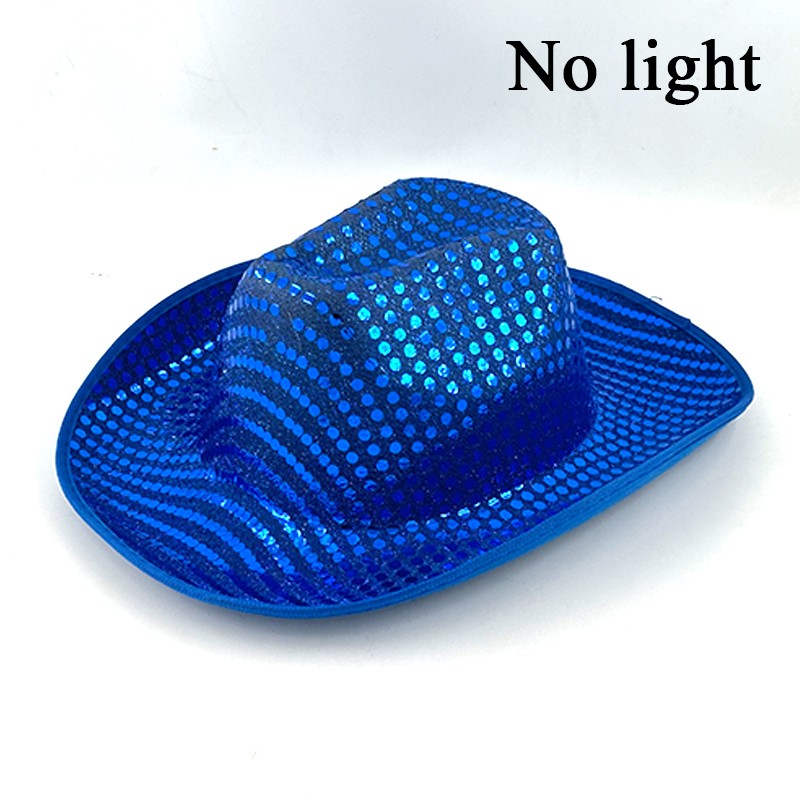 Chapéu de Cowboy LED Sem Fio, Chapéu de Cowboy Luminoso, Chapéu de Cowgirl Rosa para Discoteca, Noivas, Acessórios para Shows, Boates e Festas a Fantasia