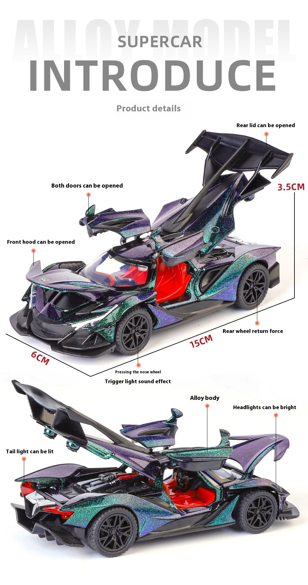 1:32 Apollo IE Miniature Vehicle Mini Alloy Diecast Model Car Metal Sound & Light Collection Hobby Children Toy Car Birthday Boy