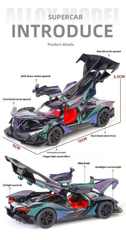 1:32 Apollo IE Miniature Vehicle Mini Alloy Diecast Model Car Metal Sound & Light Collection Hobby Children Toy Car Birthday Boy