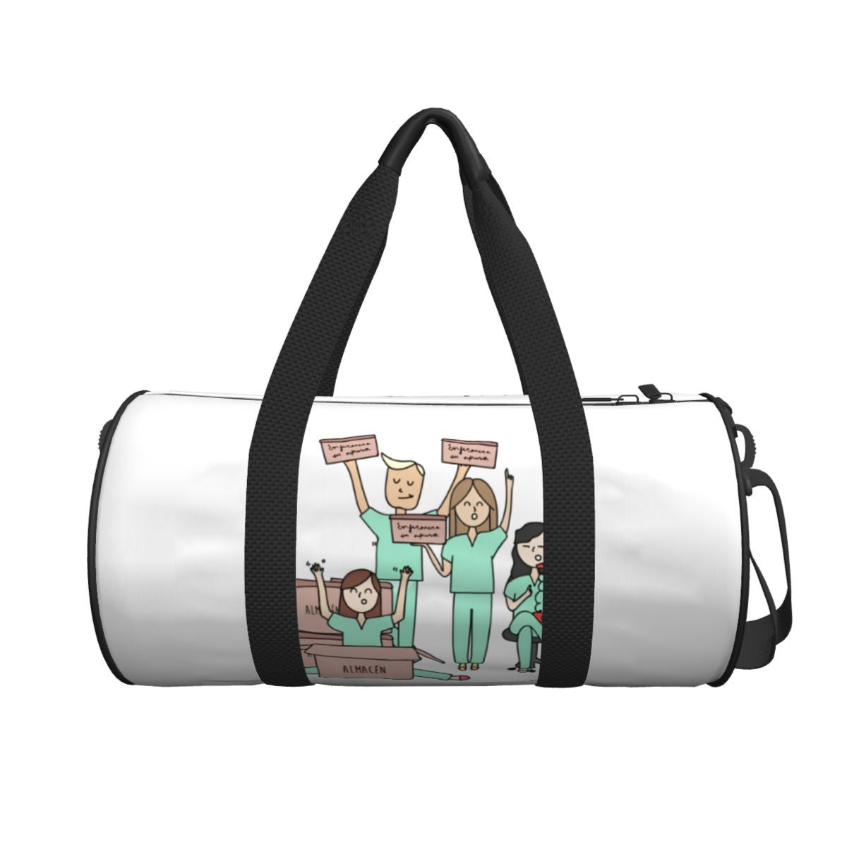 Couple Travel Bag Enfermera En Apuros Doctor Nurse Gym Bag Large Oxford Custom Handbag Colorful Casual Sports Bag