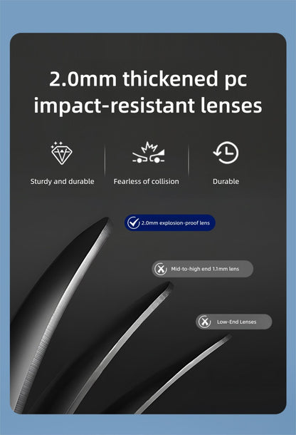 CAPONI Aviator Polarized Men Sunglasses Classic Double Bridge Designer Outdoor Sun Glasses Anti Glare UV400 Silver Shade CP35707