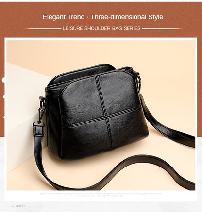 Women's Bags Retro Design Crossbody Bag Trend Quality PU Leather Bucket Shoulder Bags Small Handbags for Women