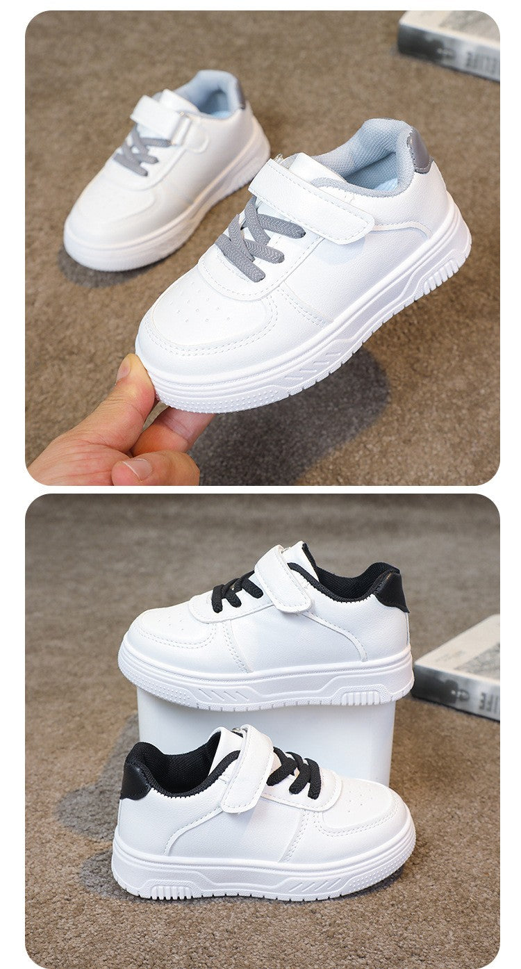 2025 Girl shoe spring Autumn Boy White Shoe Casual Running kid Shoe Anti Slip Soft Sole Sneaker kid tenis Hot selling item