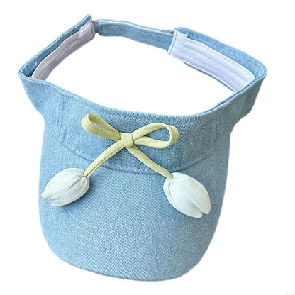 Women Casual Summer Sun Hat Adjustable and Breathable Hollow Top Outdoor Caps