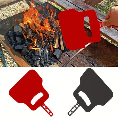 Ventilador de Churrasco, Soprador Manual para Churrasqueira, Suporte de Combustão, Culinária ao Ar Livre