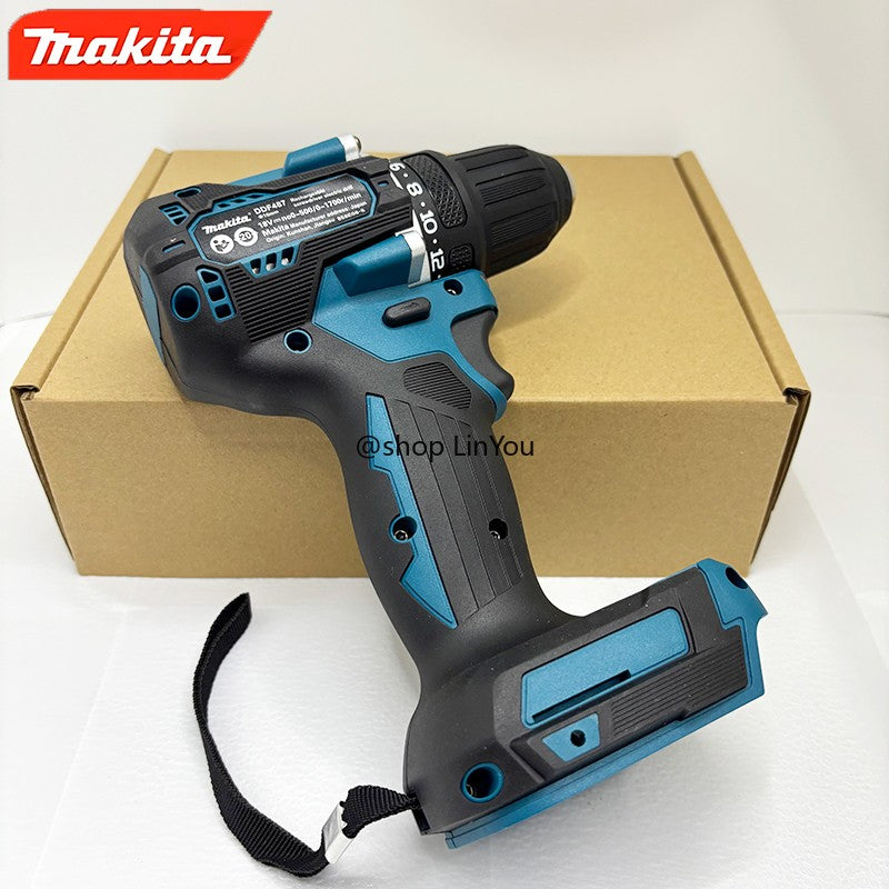 Parafusadeira/Furadeira de Impacto a Bateria Makita DDF487 10mm Brushless 18V de Grande Torque