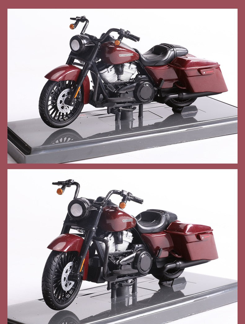Maisto 1:18 Harley-Davidson 2017 Road King Special Modelo de Moto Diecast Brinquedo Colecionável Presente Funcional