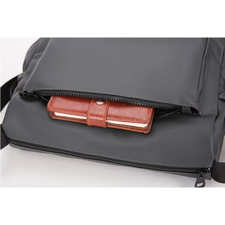 Fashionable Multi Pocket Messenger Bag - large capacity with adjustable strap, daily commuting - durable, travel bag, multi-func